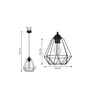 Deckenleuchte Diamond Loft Edison Retro Produktbild-Vorschau 7