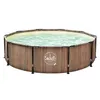 A round above-ground swimming pool filled with water, set against a white background. Anteprima dell’immagine prodotto