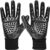 5-Finger Fellpflege Handschuhe Hund & Katze Set links + Produktbild-Vorschau 1