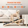 A dog is standing on a wooden ramp in a living room setting. Produktbild-Vorschau