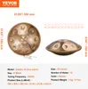 A handpan drum is shown from two angles, with dimensions and specifications provided. Voir les images du produit