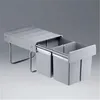 WESCO Poubelle encastrable Double Master 2x16ltr. gris alu Voir les images du produit 11