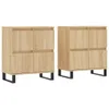 vidaXL Sideboards 2 pcs. chêne Sonoma bois composite Voir les images du produit 2