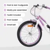 vidaXL Bicicletta per bambini con rotelle da 18 pollici, Anteprima dell’immagine prodotto 6