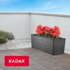 KADAX Doniczka Skrzynka Balkonowa + Wkład 19x56cm Grafit Podgląd zdjęcia produktu 9