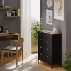 Komoda Vicco Belaro Czarny 80 x 95 cm z 8 szufladami, Model Podgląd zdjęcia produktu 3