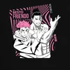 Maglietta Jujutsu Kaisen BESTO FRIENDO Yuji Itadori Aoi Anteprima dell’immagine prodotto 3