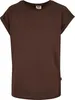 Urban Classics Ladies - Organic Extended Shirt braun - XXL Voir les images du produit 1
