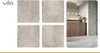A collage showing product samples and a lifestyle shot of a kitchen. Produktbild-Vorschau