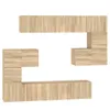 vidaXL TV-Wandschrank Sonoma-Eiche Holzwerkstoff Produktbild-Vorschau 1