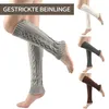 2 Paar Damen Langer Beinwärmer Warme Stulpen Legwarmers Produktbild-Vorschau 3
