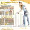 PawHut Treppenschutzgitter Absperrgitter ohne Bohren 76-102 Produktbild-Vorschau 6