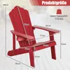 COSTWAY Chaise Adirondack avec porte-boisson, chaise de Voir les images du produit 3