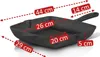 BBQ-Toro Gusseisen Grillpfanne 26 x 26 cm | Gusseisen Produktbild-Vorschau 3