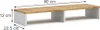 Supporto per monitor Vicco Tomy Rovere bianco/dorato 80 x Anteprima dell’immagine prodotto 1