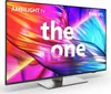A Philips Ambilight TV with the text 'the one' displayed on its screen. Produktbild-Vorschau