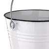 Seau à eau émaillé 5 litres, blanc Voir les images du produit 3