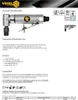 A product information sheet for a VOREL pneumatic angle grinder, featuring an image of the tool and technical specifications. Produktbild-Vorschau