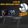 TRMLBE Herní stůl 120x60cm Herní stůl Černý stůl Horní stůl Náhled obrázku produktu 5