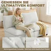 HOMCOM Sofa 2 Sitzer aus Kunstleder 146 cm Modulare Couch Produktbild-Vorschau 6