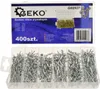 A set of aluminum blind rivets in a clear plastic organizer box, with packaging visible above. Náhled obrázku produktu