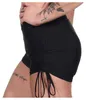 Damen Sport Shorts Hotpants kurz Radler Fitness; Schwarz Produktbild-Vorschau 6