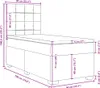 vidaXL Boxspringbett mit Matratze Blau 90x190 cm Stoff Produktbild-Vorschau 8