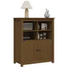 vidaXL Sideboard Honigbraun 83x41,5x100 cm Massivholz Produktbild-Vorschau 5