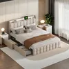 Polsterbett 140x200cm mit USB und Steckdosen, Jugendbett Produktbild-Vorschau 2