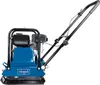 A blue and black plate compactor on a white background. Produktbild-Vorschau