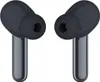 A pair of black wireless earbuds is shown against a white background. Produktbild-Vorschau