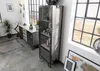 MASSIVMOEBEL24.DE Vitrine Mango 60x40x180 grau lackiert Produktbild-Vorschau 2