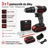 AJIEQAQ Aku šroubovák 21V sada, aku příklepová vrtačka 3v1 Náhled obrázku produktu 2