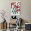 Poster - Poster ohne Rahmen - Rot Blätter Zweige - 50x70 cm Produktbild-Vorschau 6