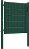 vidaXL Zauntor aus PVC und Stahl 100 x 81 cm Grün Produktbild-Vorschau 1