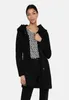 SOLO cappotto donna manica lunga cappuccio zip stampa Anteprima dell’immagine prodotto 10