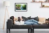 Bild 60x40 MDF-Rahmen Wandkunst Water Boat Mountain Nature Produktbild-Vorschau 3