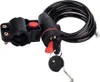 Verk 14551 Cadenas pour vélo - câble, 120 cm, 2 clés, noir Voir les images du produit 12