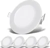 A set of five white LED recessed ceiling lights against a white background. Náhled obrázku produktu
