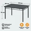 CASARIA® Ensemble LEO table avec 4 chaises anthracite MDF Voir les images du produit 5
