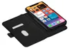 A black iPhone 12/12 Pro 6.1" case with a wallet feature is shown. Anteprima dell’immagine prodotto