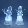 Weihnachtliche Engel-Figur 10cm aus Acryl mit Licht Produktbild-Vorschau 2