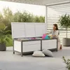 Mucola Auflagenbox Holz Kissentruhe Auflagen Kissenbox 140 Produktbild-Vorschau 9
