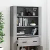 vidaXL Highboard Grey Sonoma Dřevěný materiál Náhled obrázku produktu 4