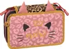 A close-up, front-facing view of a cat-themed pencil case. Produktbild-Vorschau