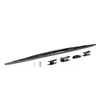 A car windshield wiper blade and its mounting accessories are laid out on a white background. Anteprima dell’immagine prodotto