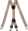 Beige Hosenträger Y-Form Herren 4 Clips Produktbild-Vorschau 1