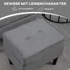 HOMCOM Ohrensessel mit Hocker Sessel mit Leinenoptik, Produktbild-Vorschau 7