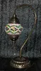 Ręcznie wykonana turecka lampa stołowa z zieloną mozaiką Podgląd zdjęcia produktu 1