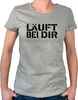 Huuraa Damen T-Shirt Läuft bei dir Jugendwort S Sport Grey Produktbild-Vorschau 1